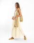 Sleeveless long tear dress